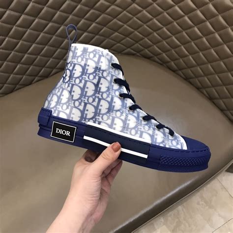 blue dior oblique|dior sneakers b23 high top.